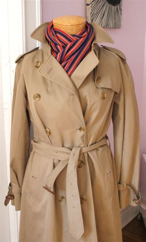 vintage burberry trench coat etsy|authentic burberry trench coat.